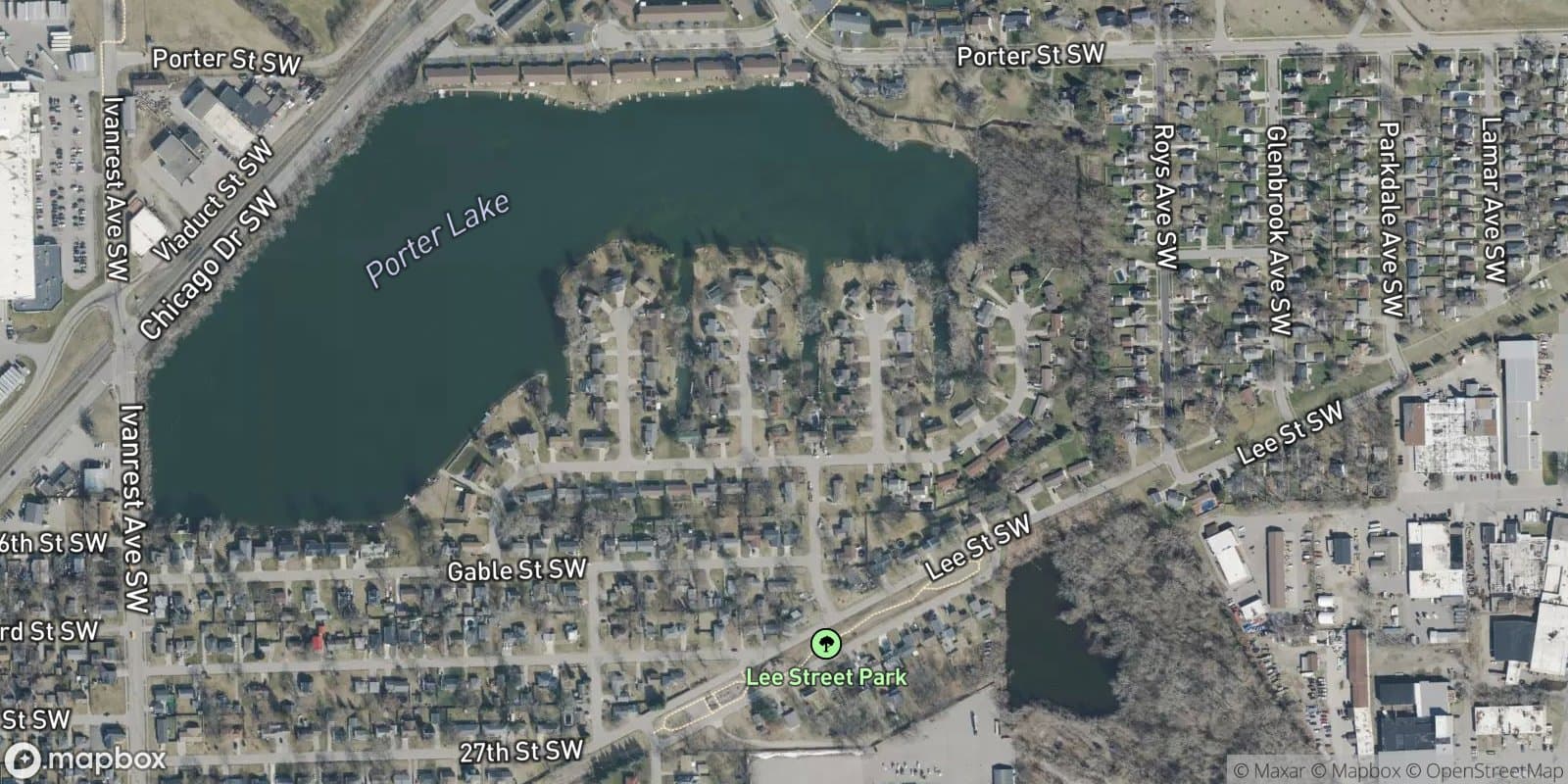 East Grandville Estates — satellite view