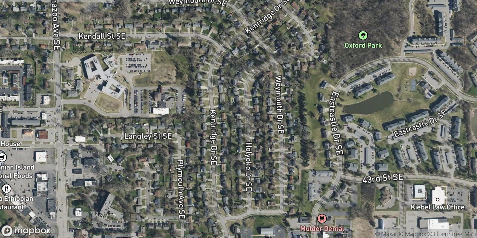 Kentwood Hills — satellite view
