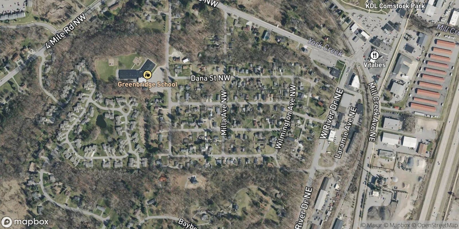 Stowell Terrace Add. To Comstock Park — satellite view