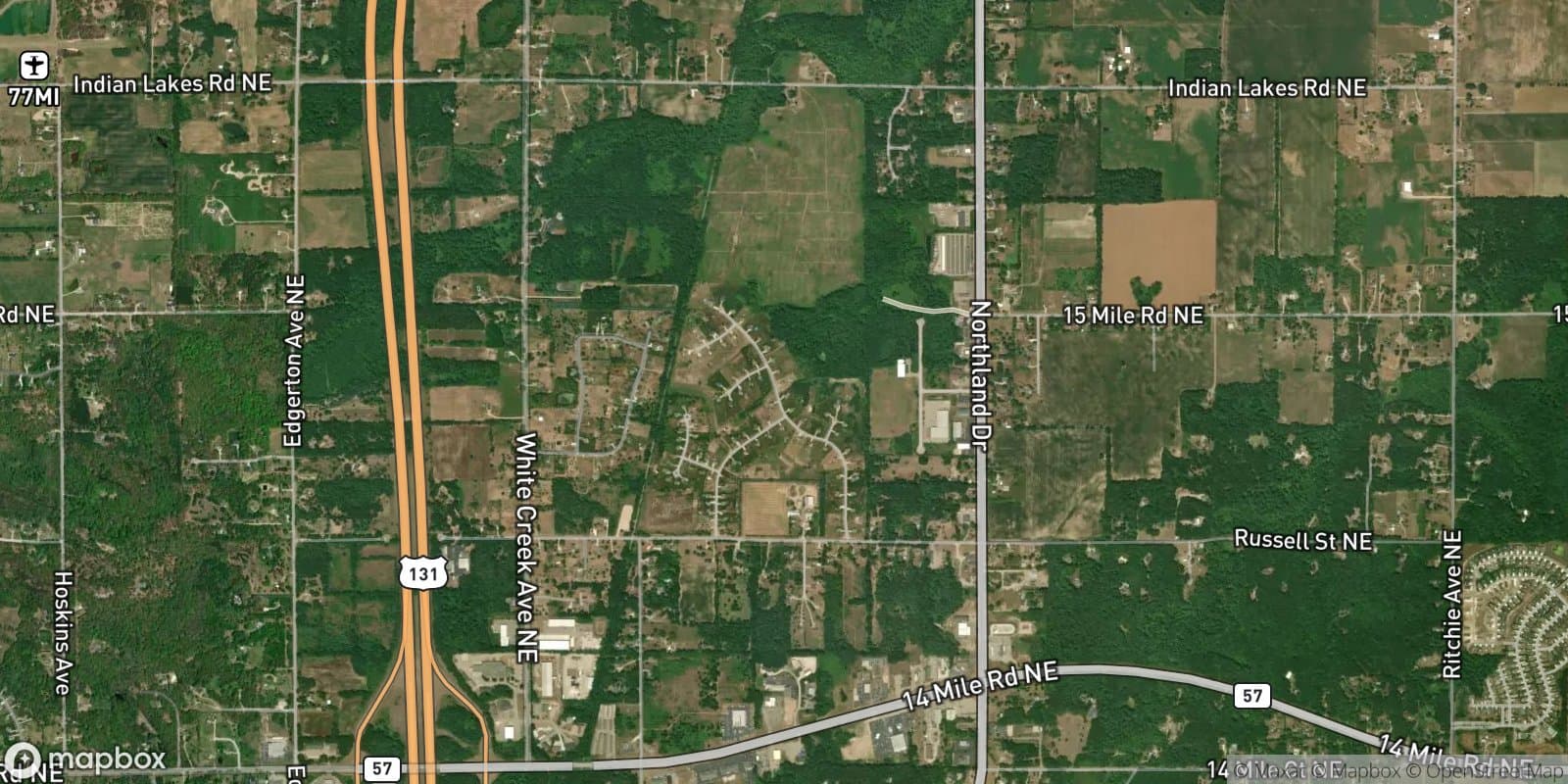 Russell Ridge No.2 — satellite view