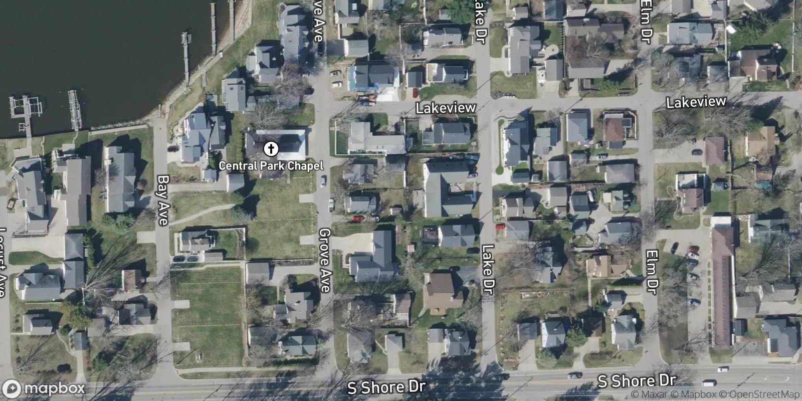 Central Park — satellite view