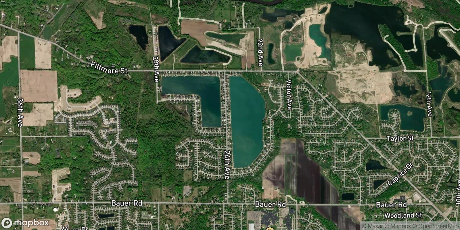 Cedar Lake Estates — satellite view