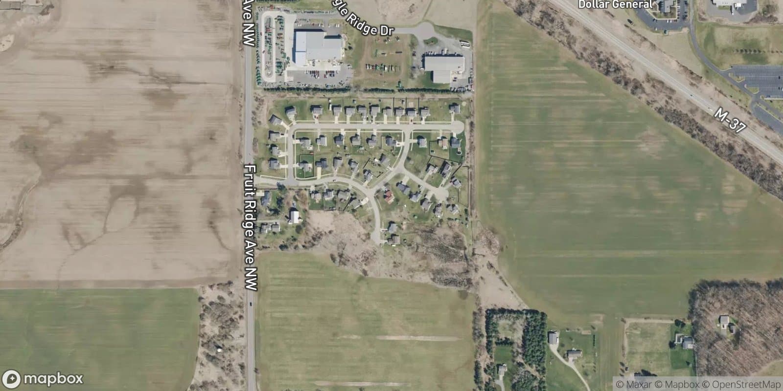 Chary Ridge — satellite view