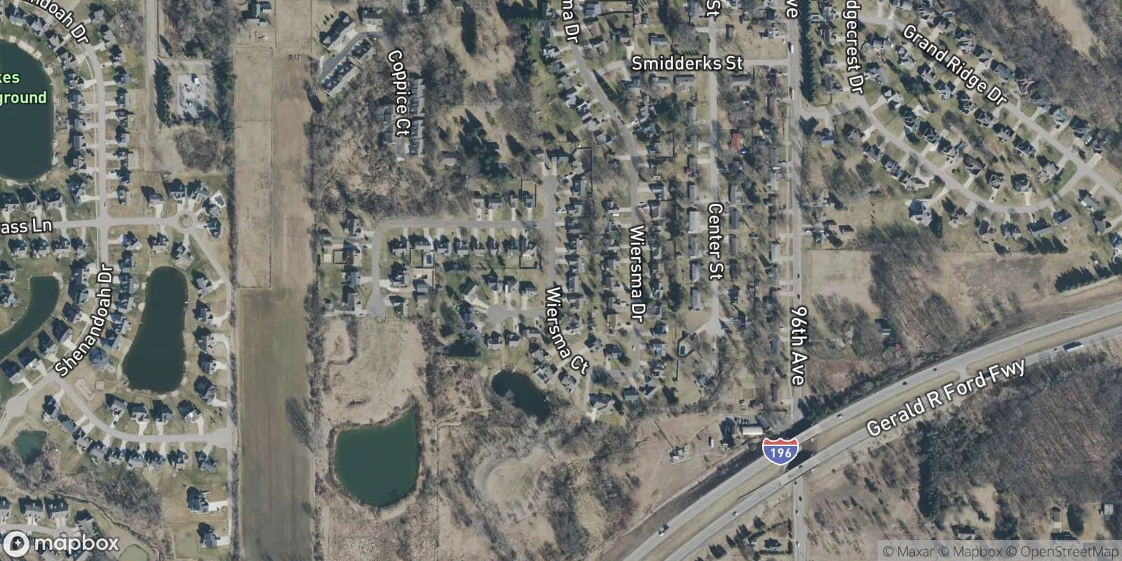 Perry Ridge Estates — satellite view