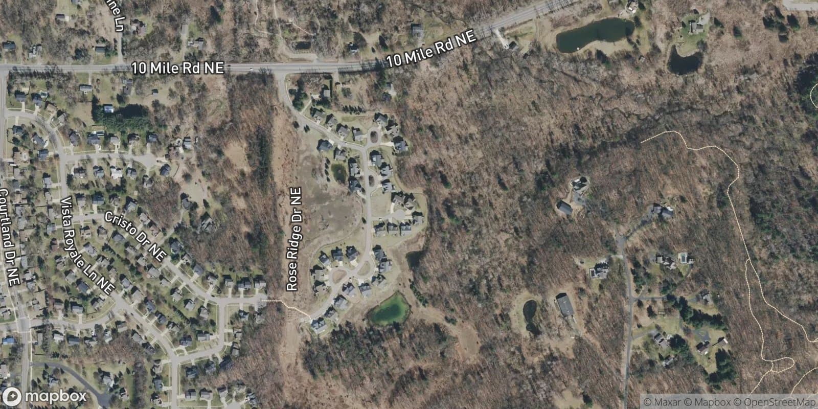 Villas of Rosewood — satellite view