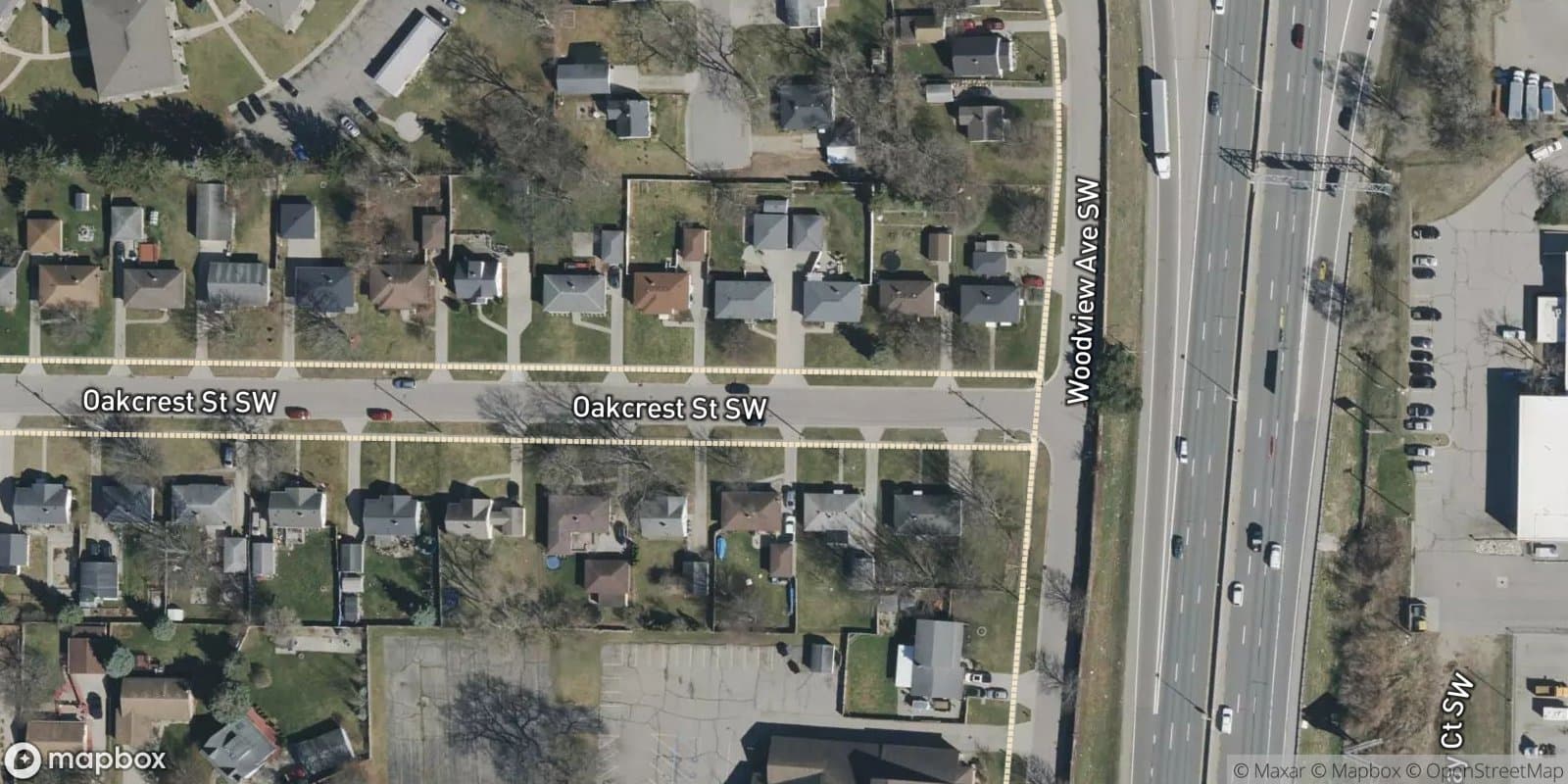 Oakcrest Plat No. 1 — satellite view