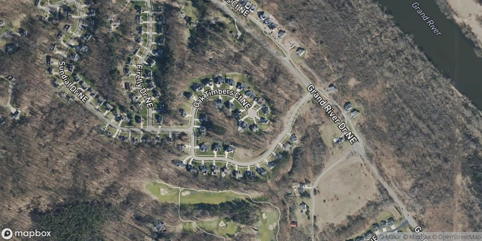 River Oaks — satellite view