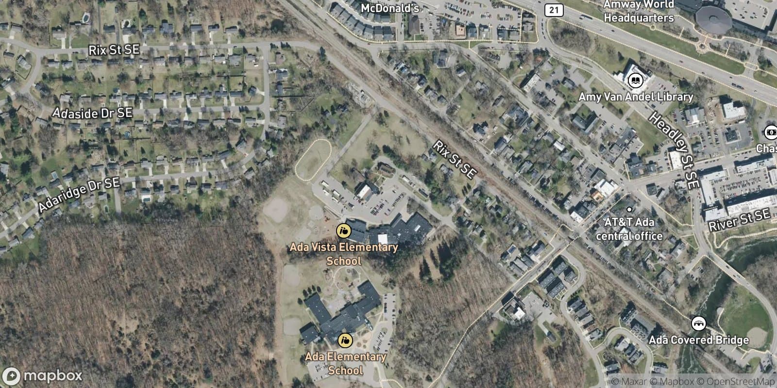 Village of Ada Dalrymple and Dunn — satellite view