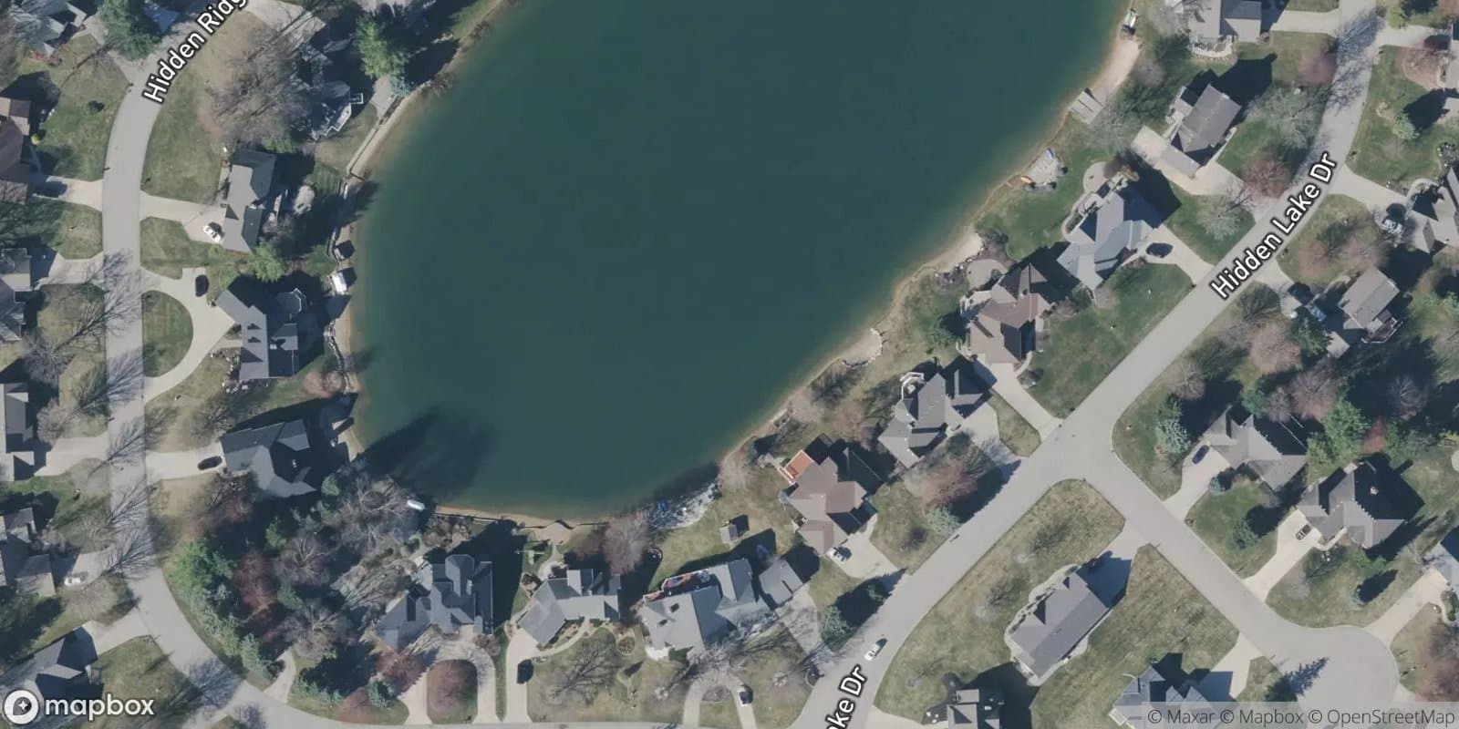 Hidden Lake Estates — satellite view
