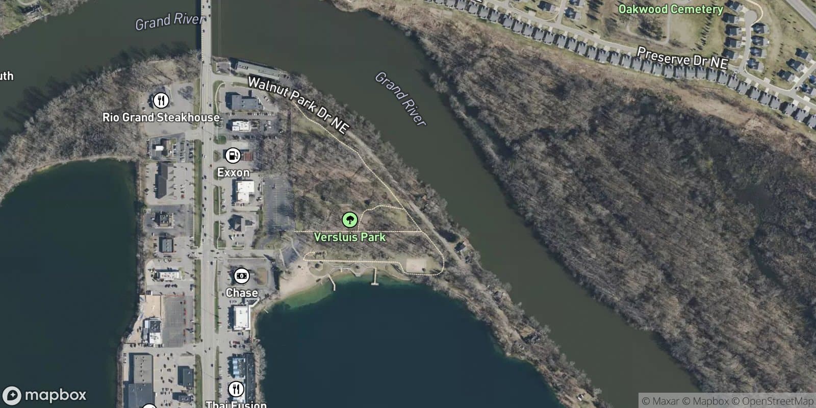 Walnut Park — satellite view