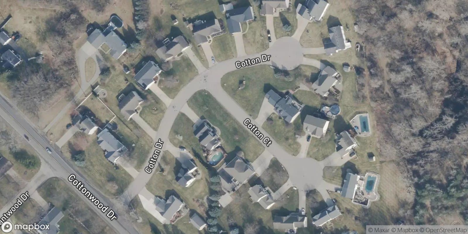 Cotton Heights — satellite view