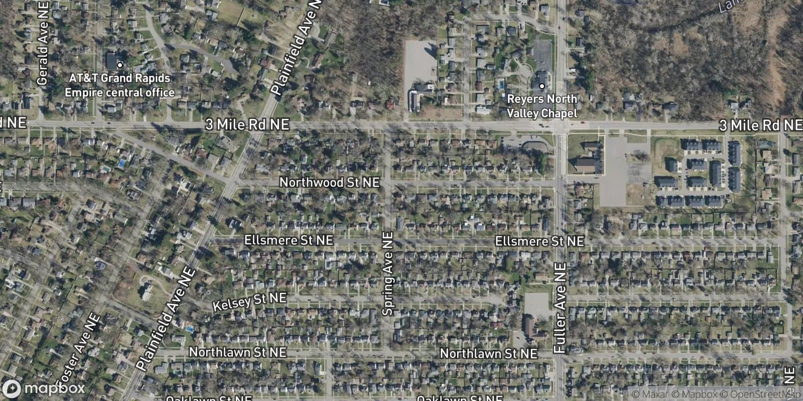 Kelsey Estates — satellite view