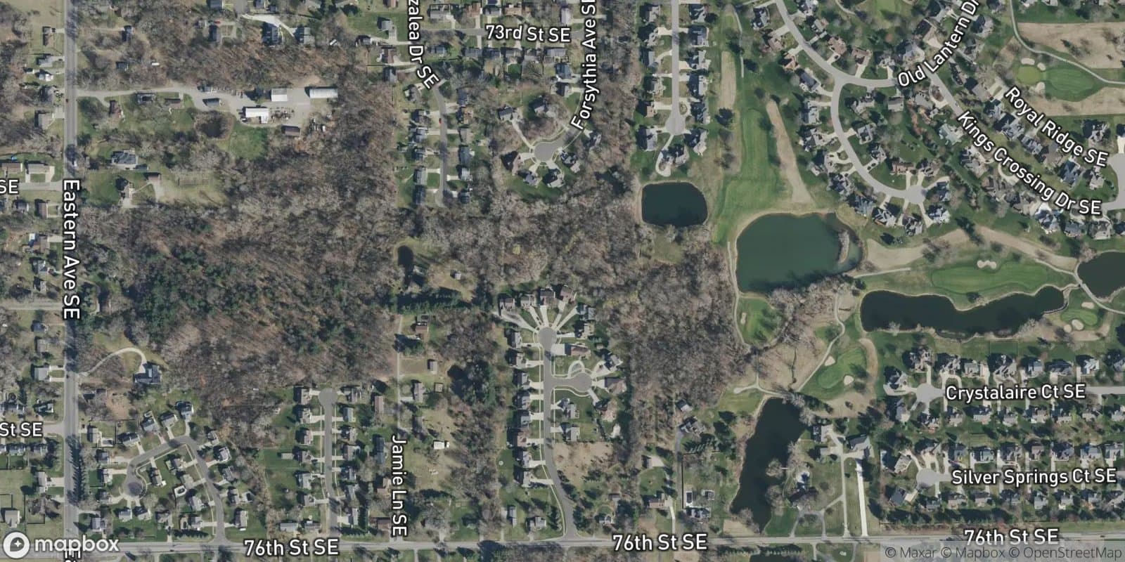 Emerald Woods — satellite view