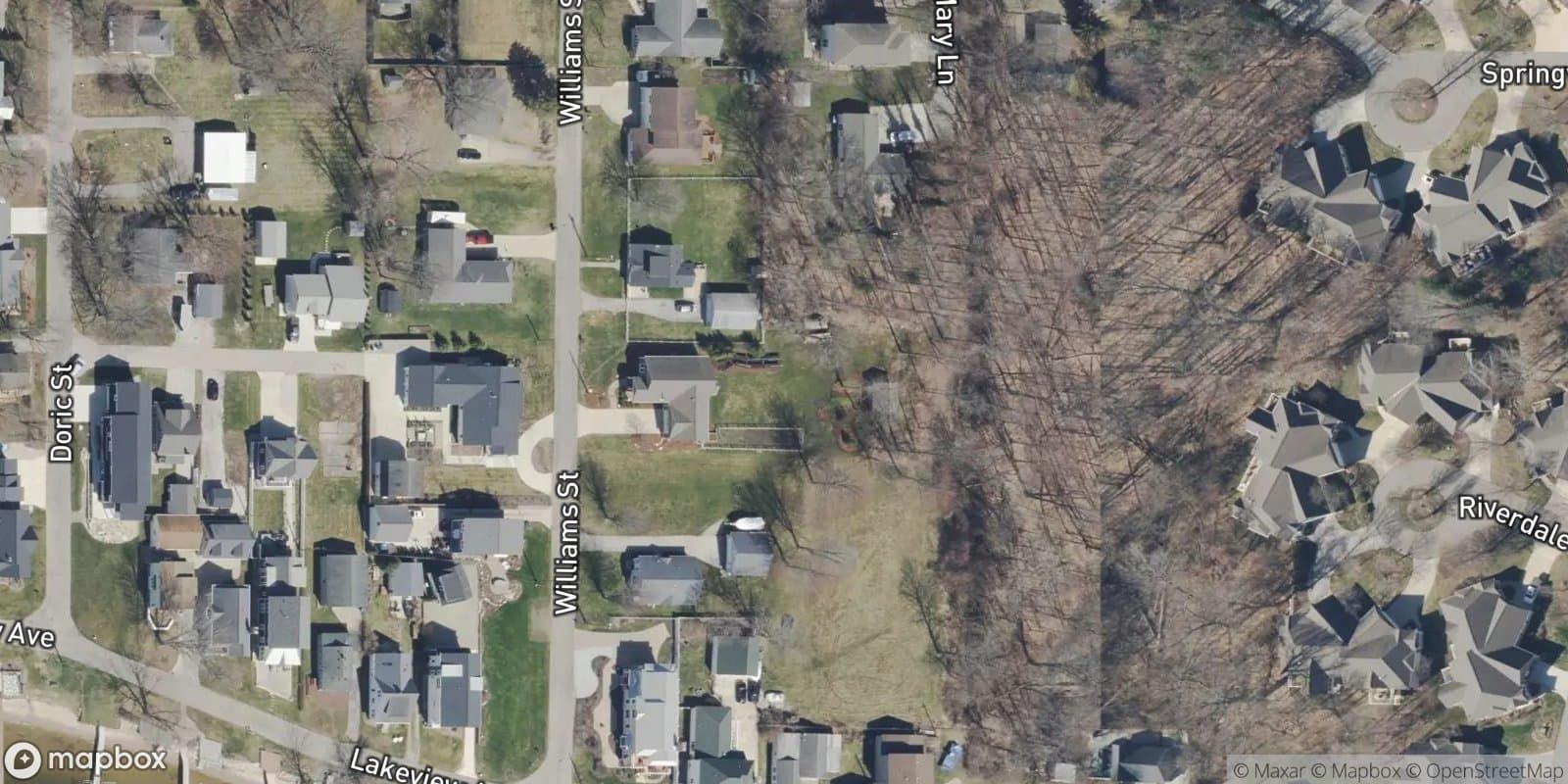 Frazer & Gillelands — satellite view