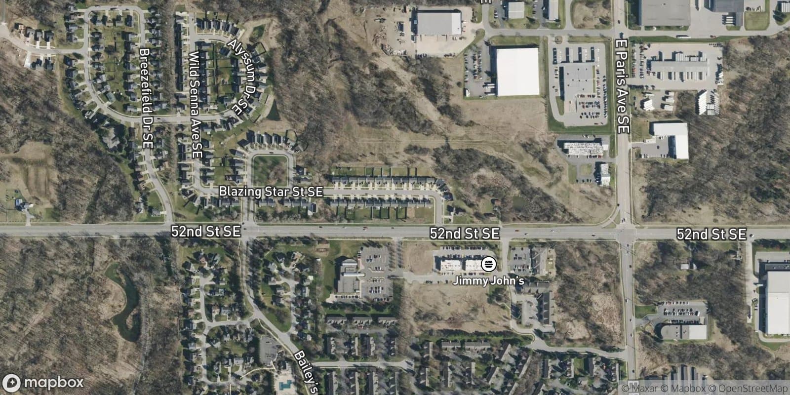 Wildflower Creek No.3 — satellite view