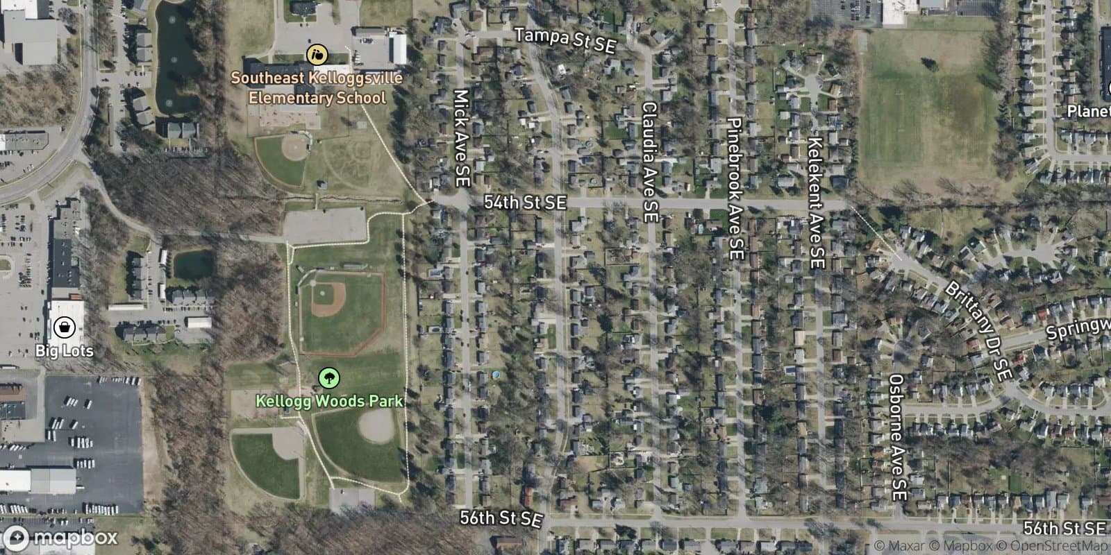 Pine Creek Plat — satellite view