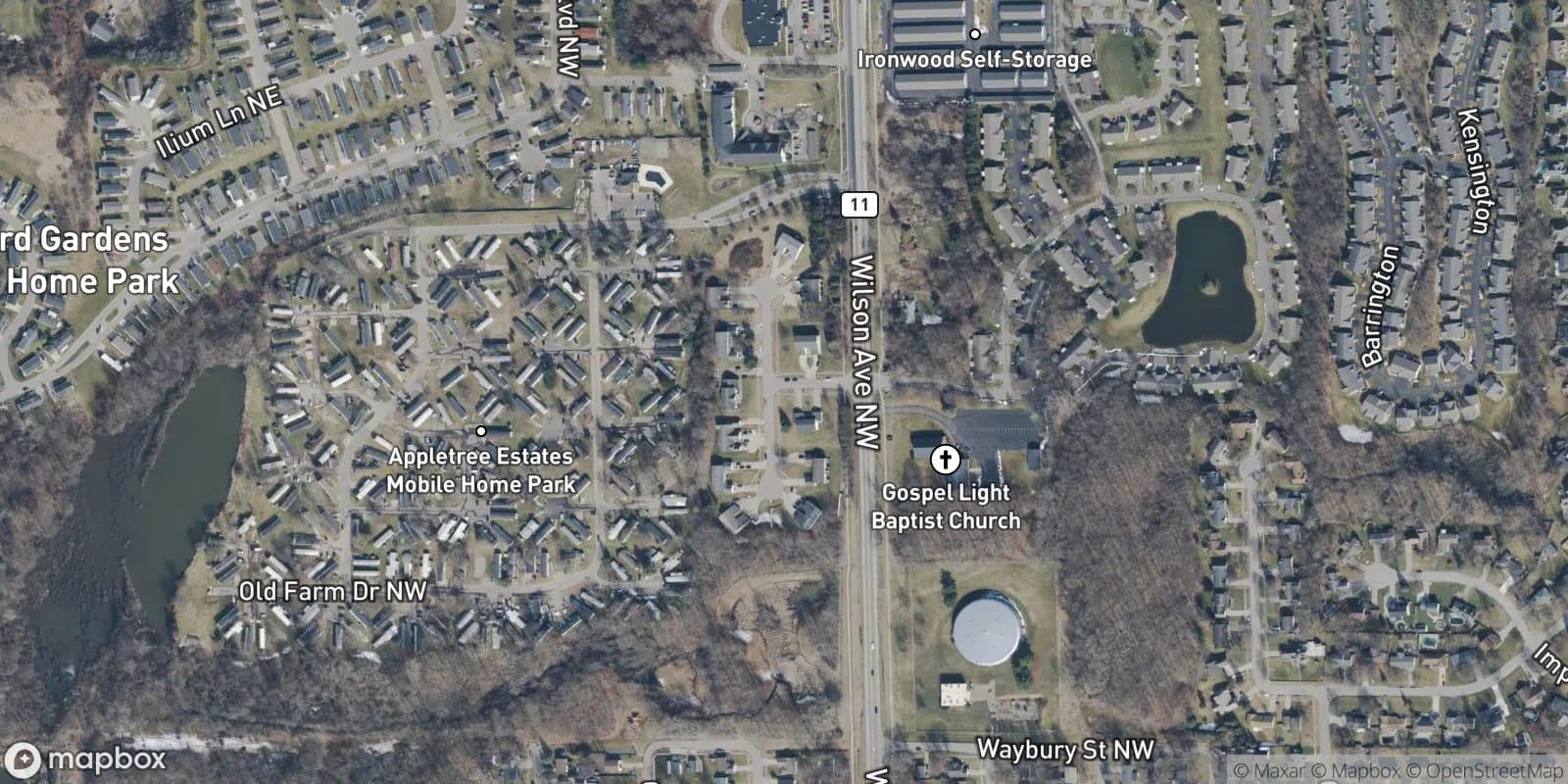 Wilson Avenue Estates — satellite view