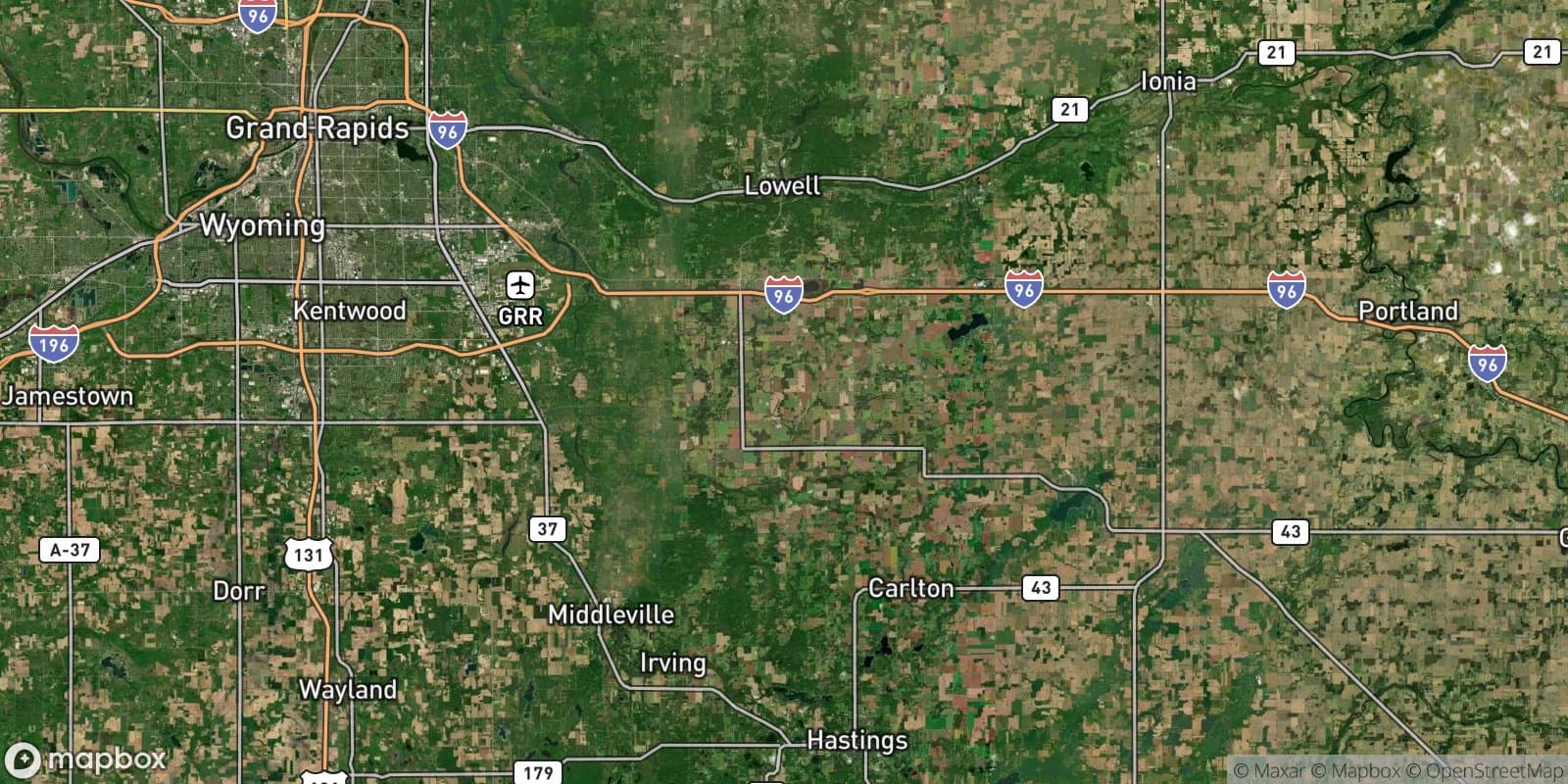 Pratt Lake Ave & 64th St Area — satellite view