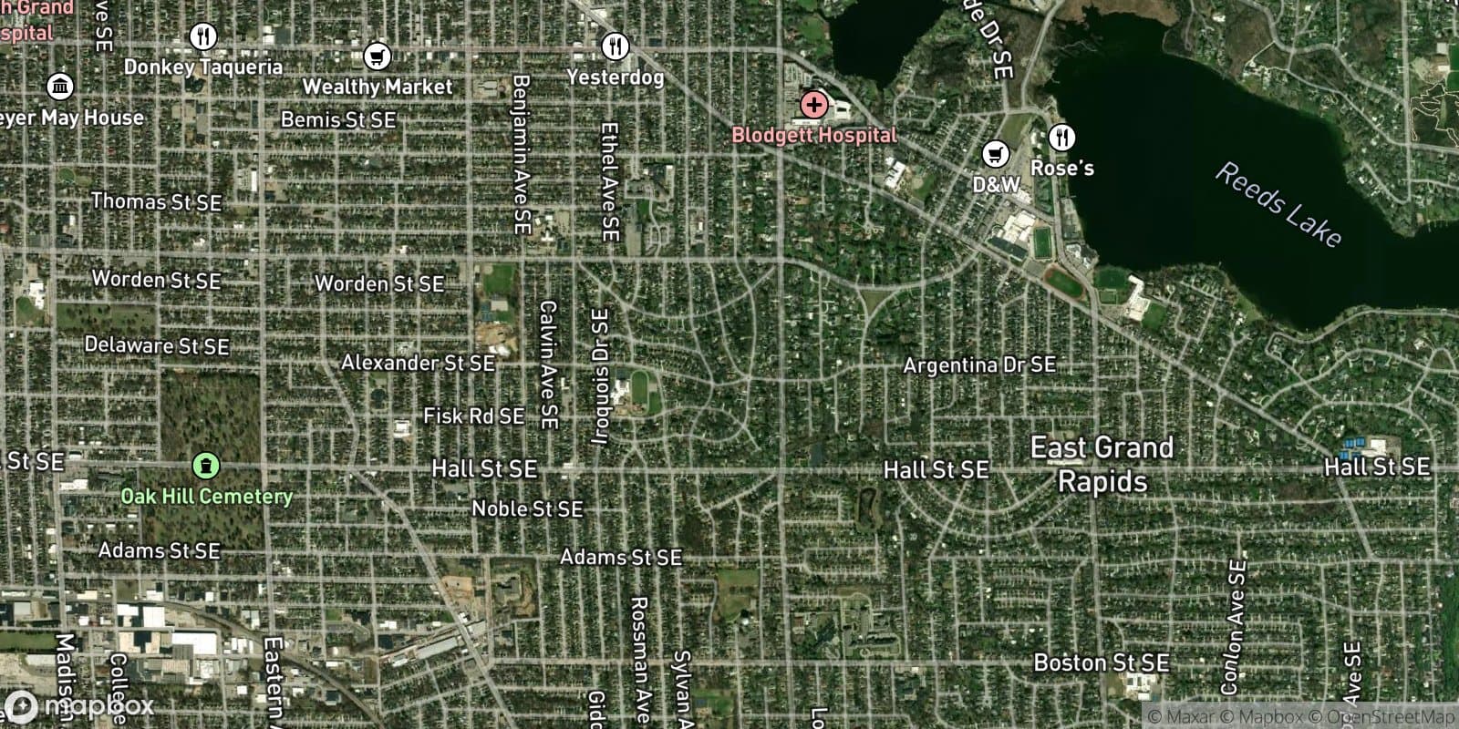 Ottawa Hills No.2 — satellite view