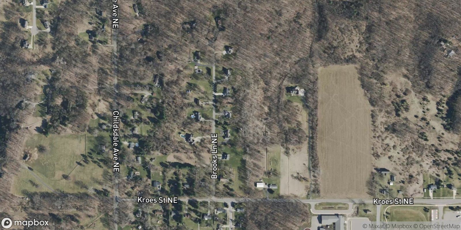 Peaceful Meadows — satellite view