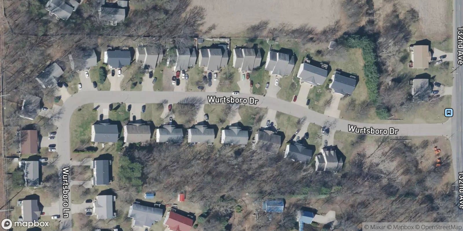Wurtsboro Creek — satellite view