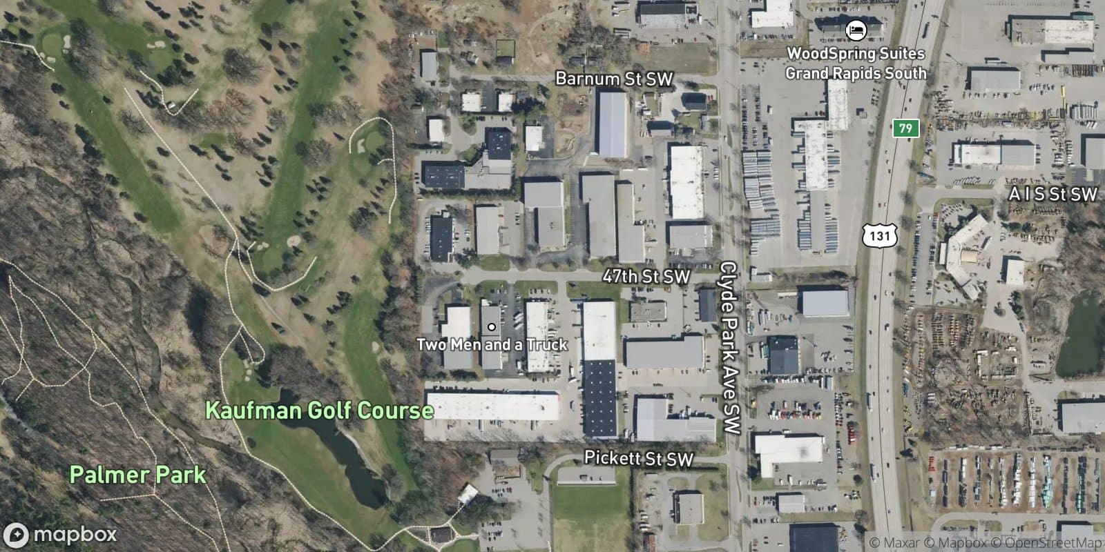 Wyoming Industrial Square — satellite view