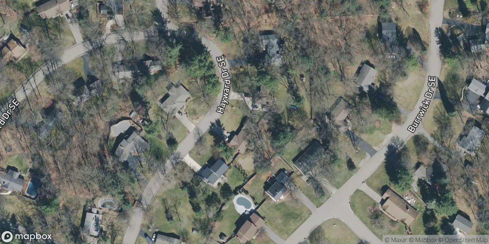 Hayward Plat — satellite view