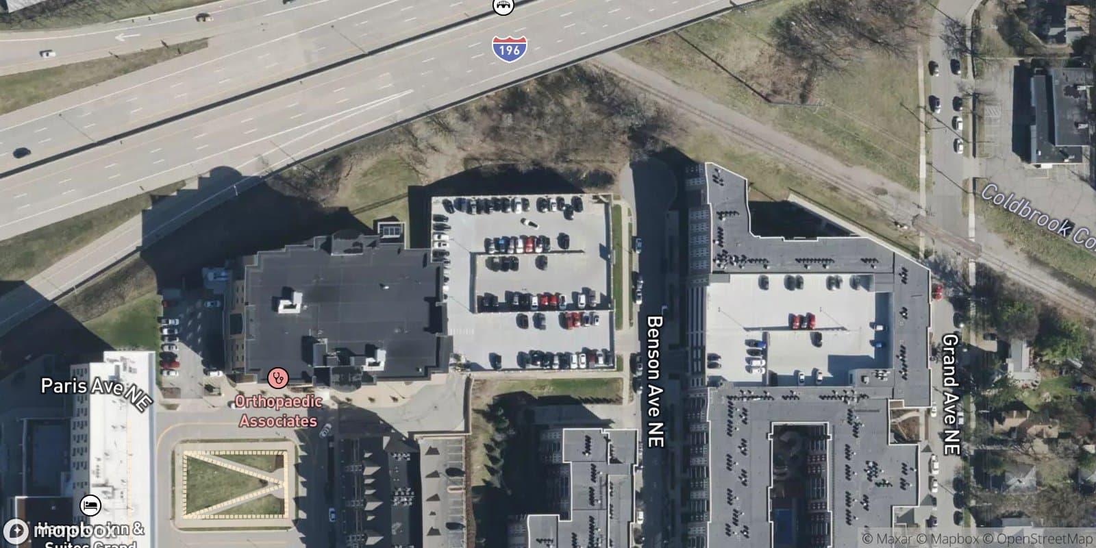 Bissell & Harlan'S Addition To the City of Grand Rapids, Amended Plat of Lots 42 Through 46, Inclusive, and the Vacated Portion of the 16 Foot Public Alley — satellite view