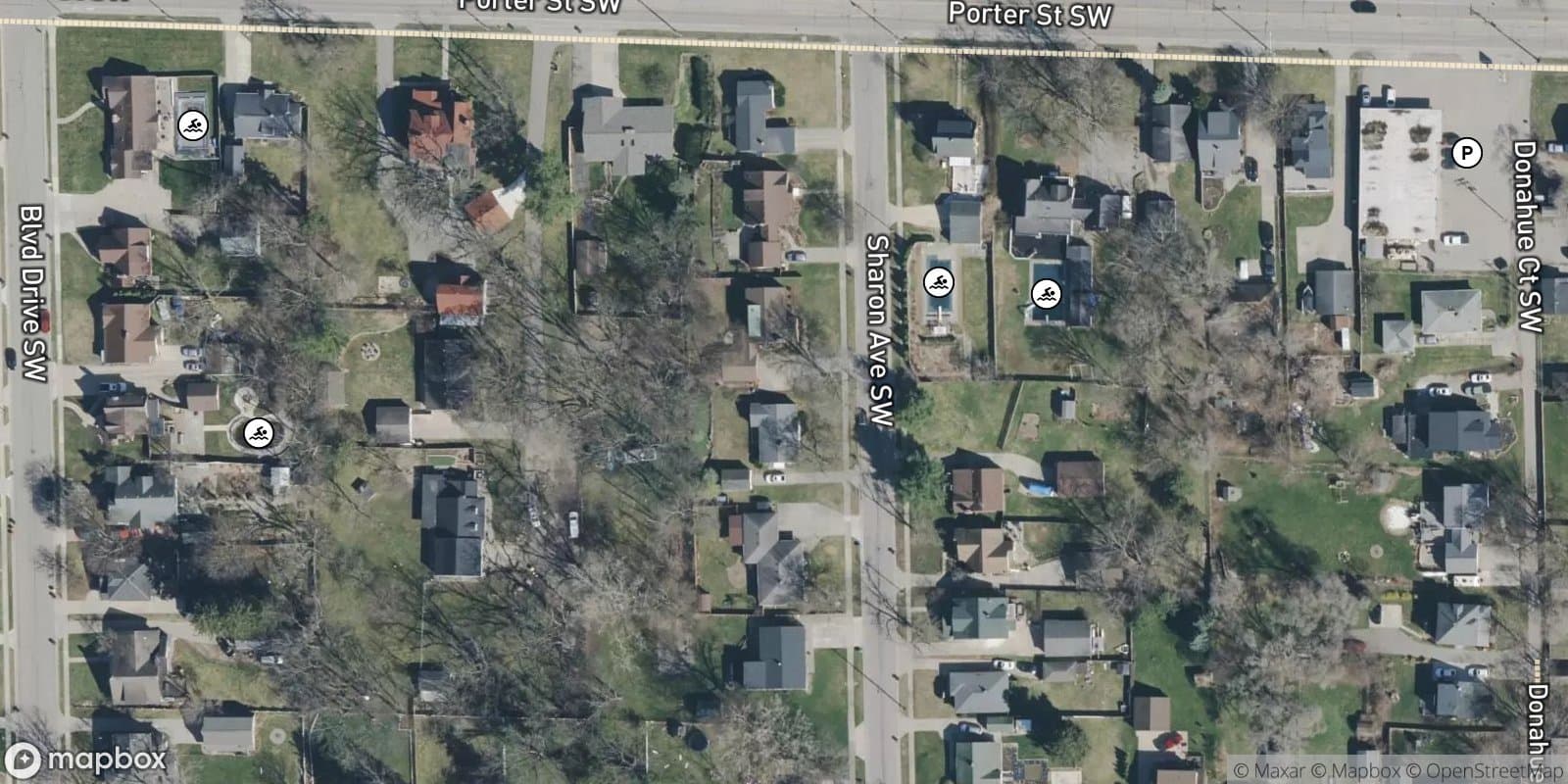 Porter Homesites — satellite view