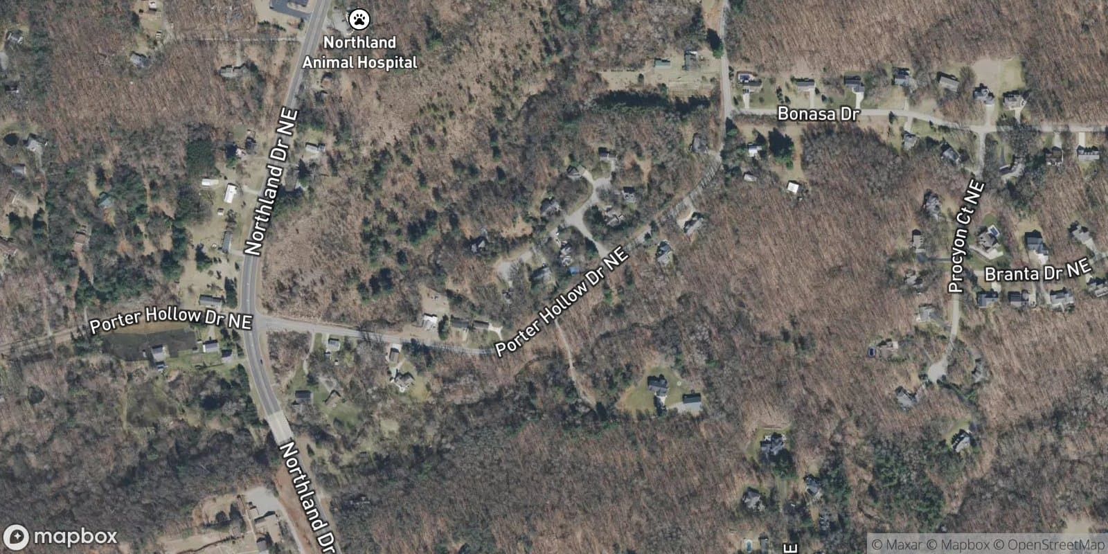 Whispering Creek Site Condominiums — satellite view