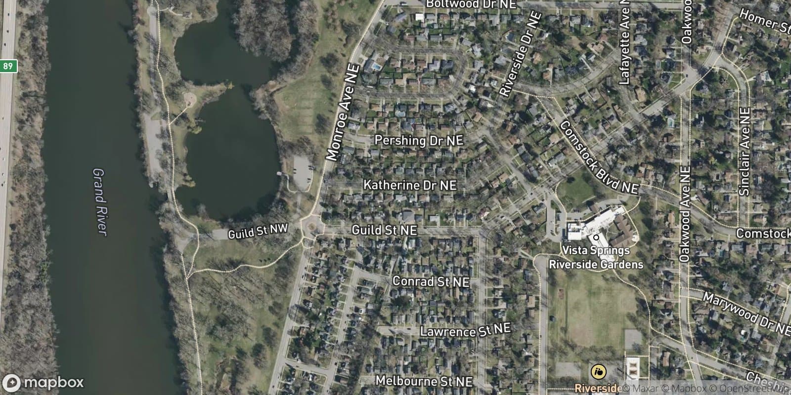 Riverside Terrace — satellite view