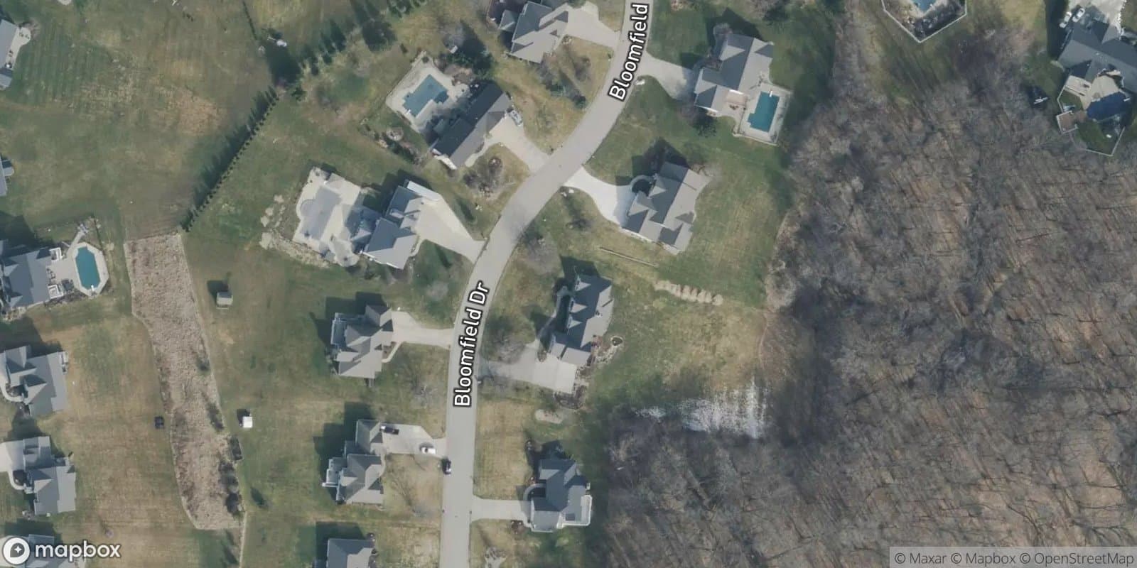 Sunset Ridge — satellite view