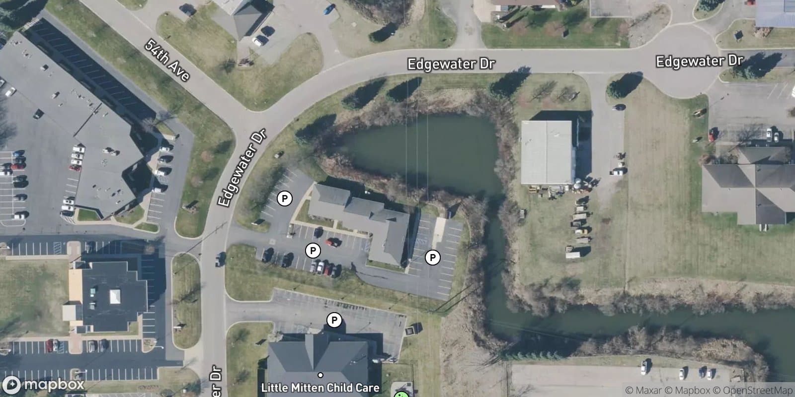 Edgewater Business Plat — satellite view