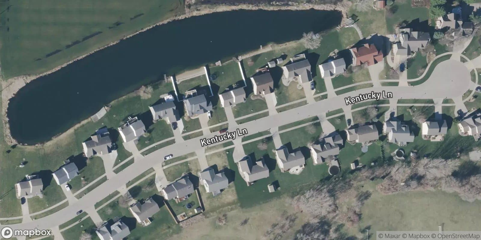 Kentucky Lane — satellite view