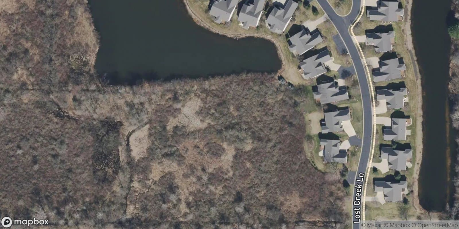 The Cottages — satellite view