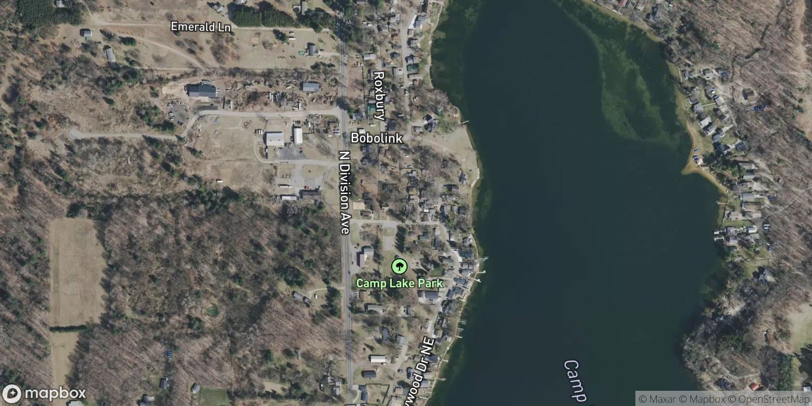 Camp Lake Resort — satellite view