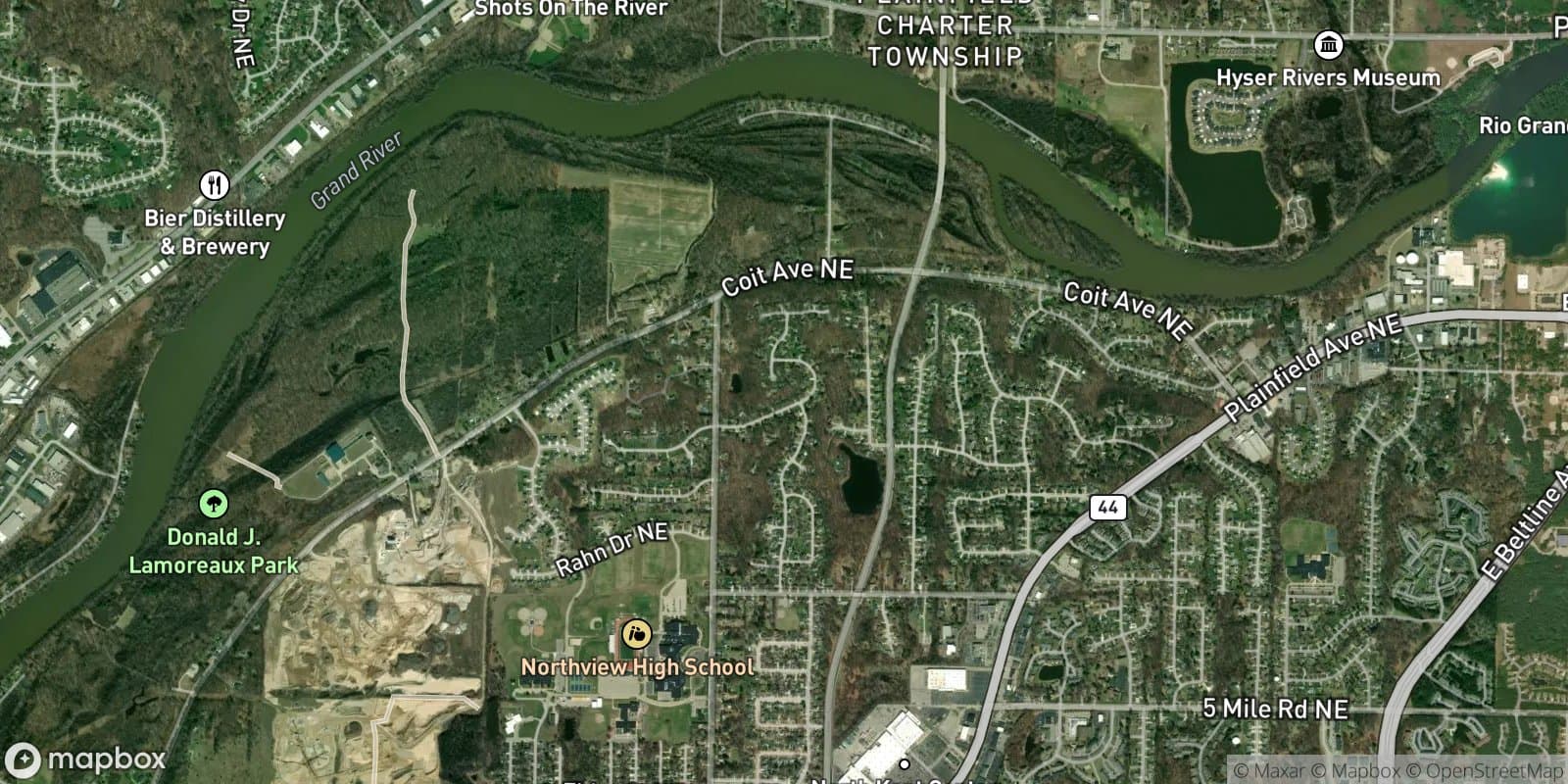 Northern Aire Estates — satellite view