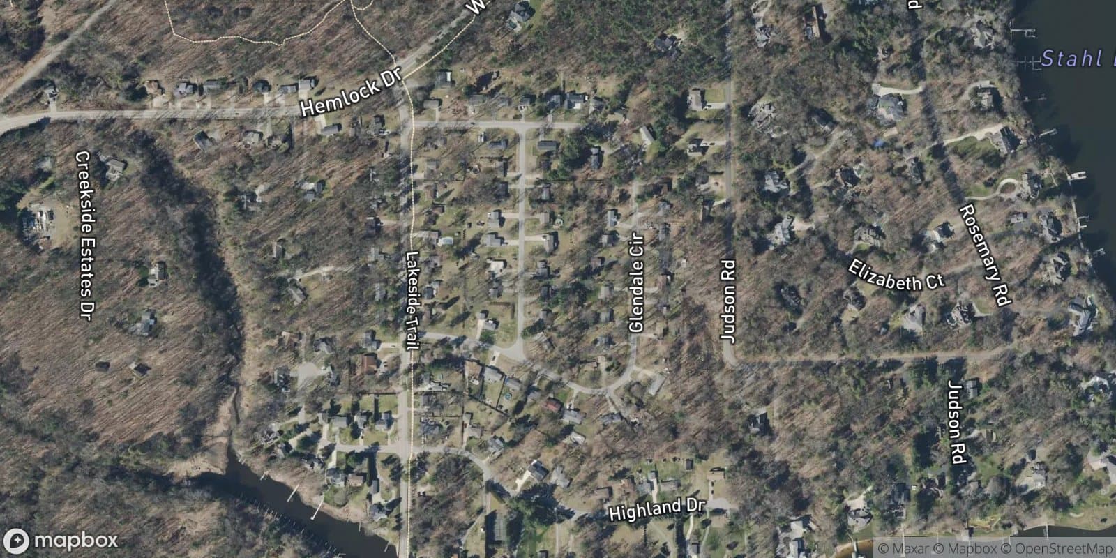 West Highlands — satellite view