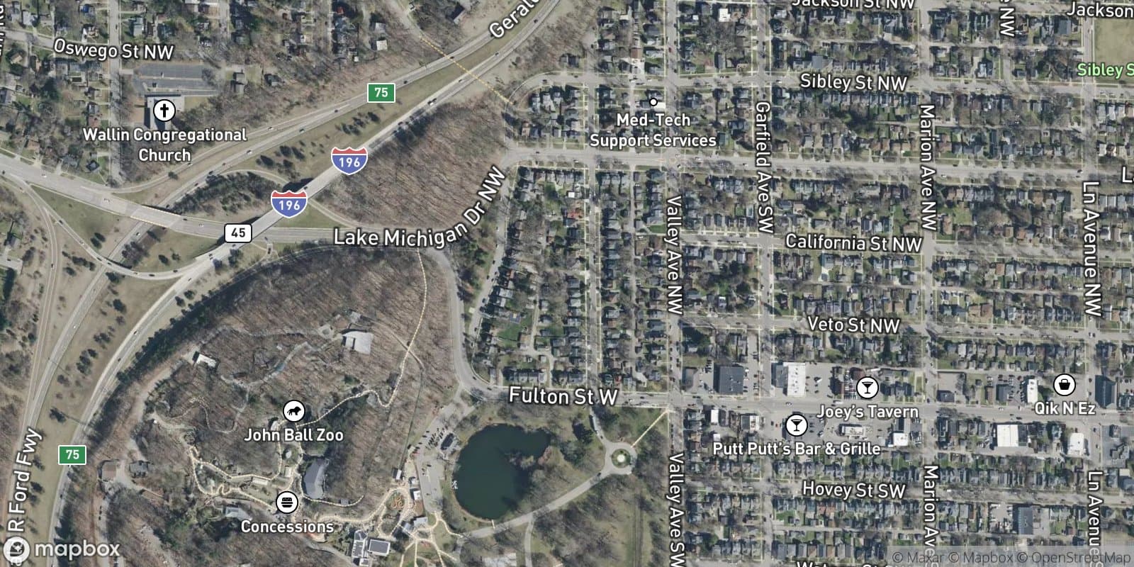 John Ball Park Plat — satellite view