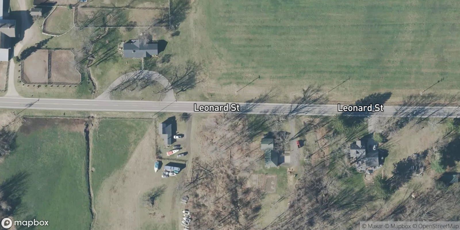 Village of Newburg — satellite view