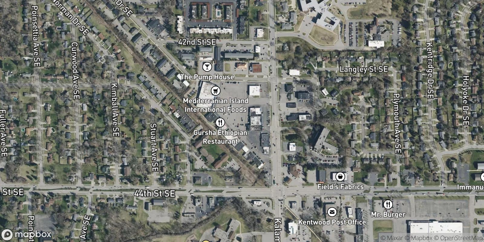 Towne and Country Shopping Center — satellite view