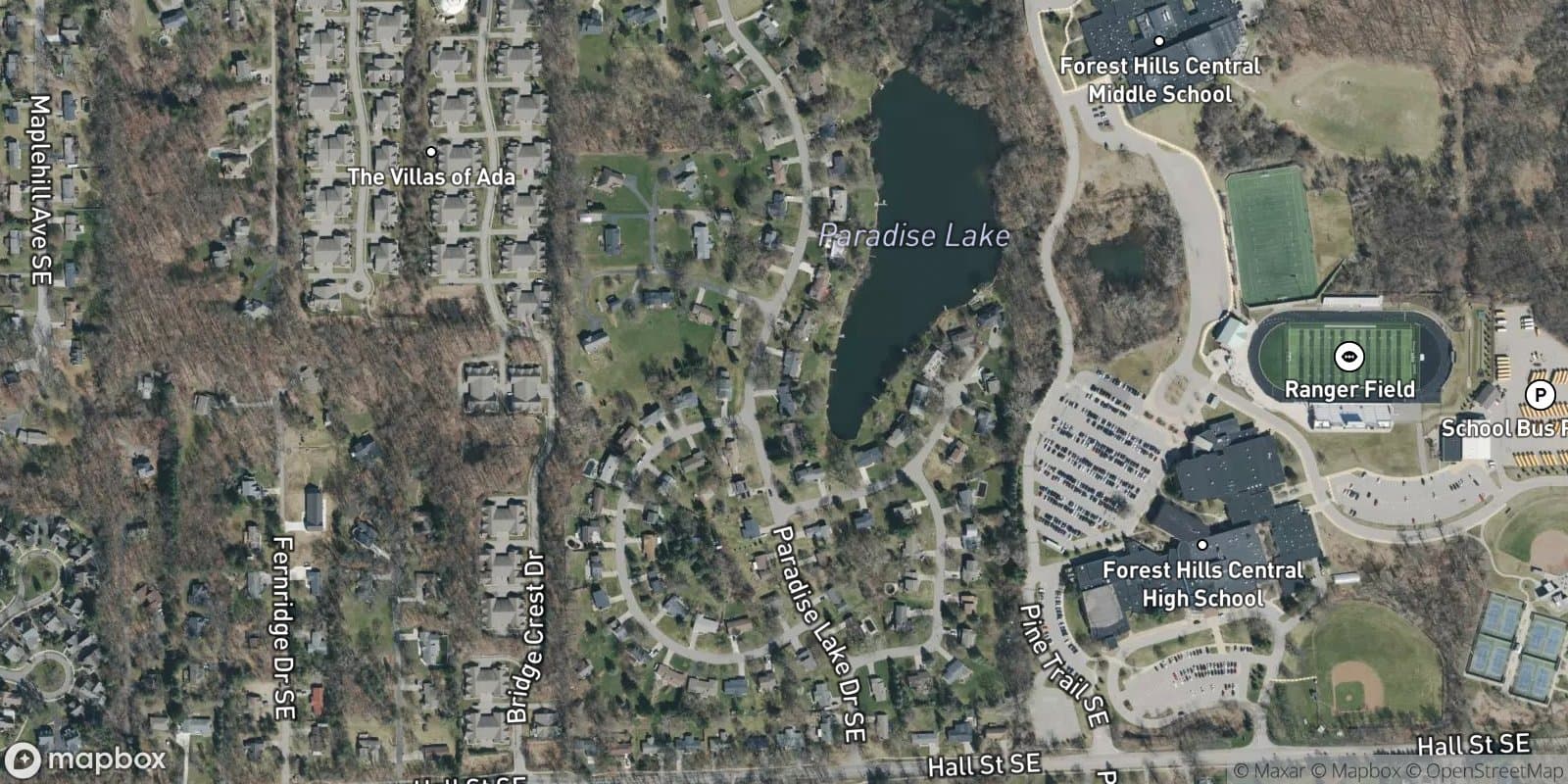Forest Hills Gardens — satellite view