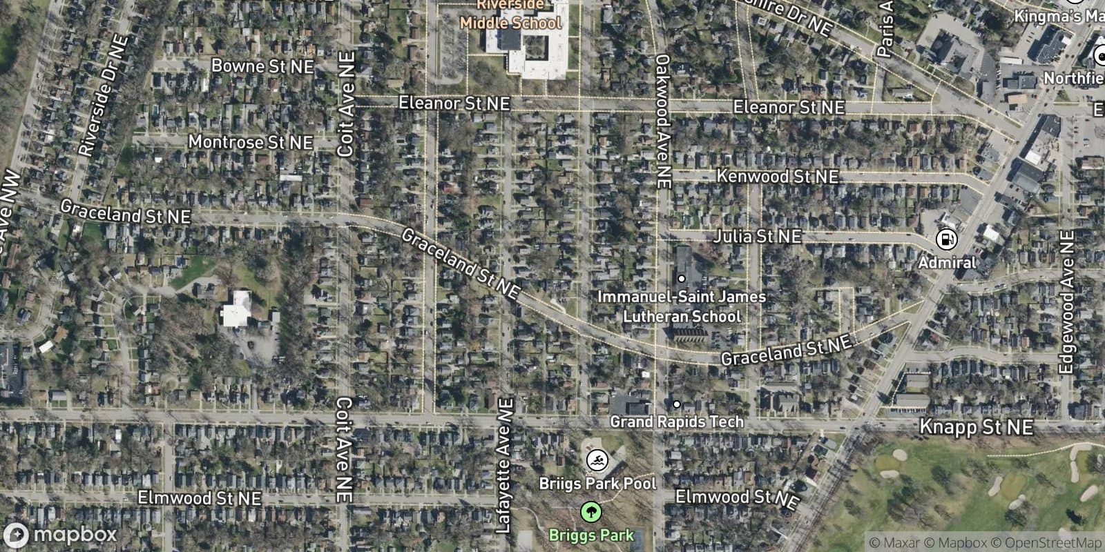 Fairmount Park — satellite view