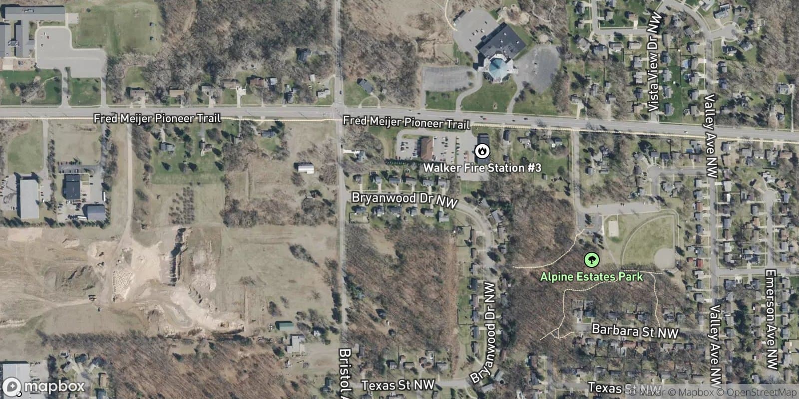 Bryan Estates — satellite view