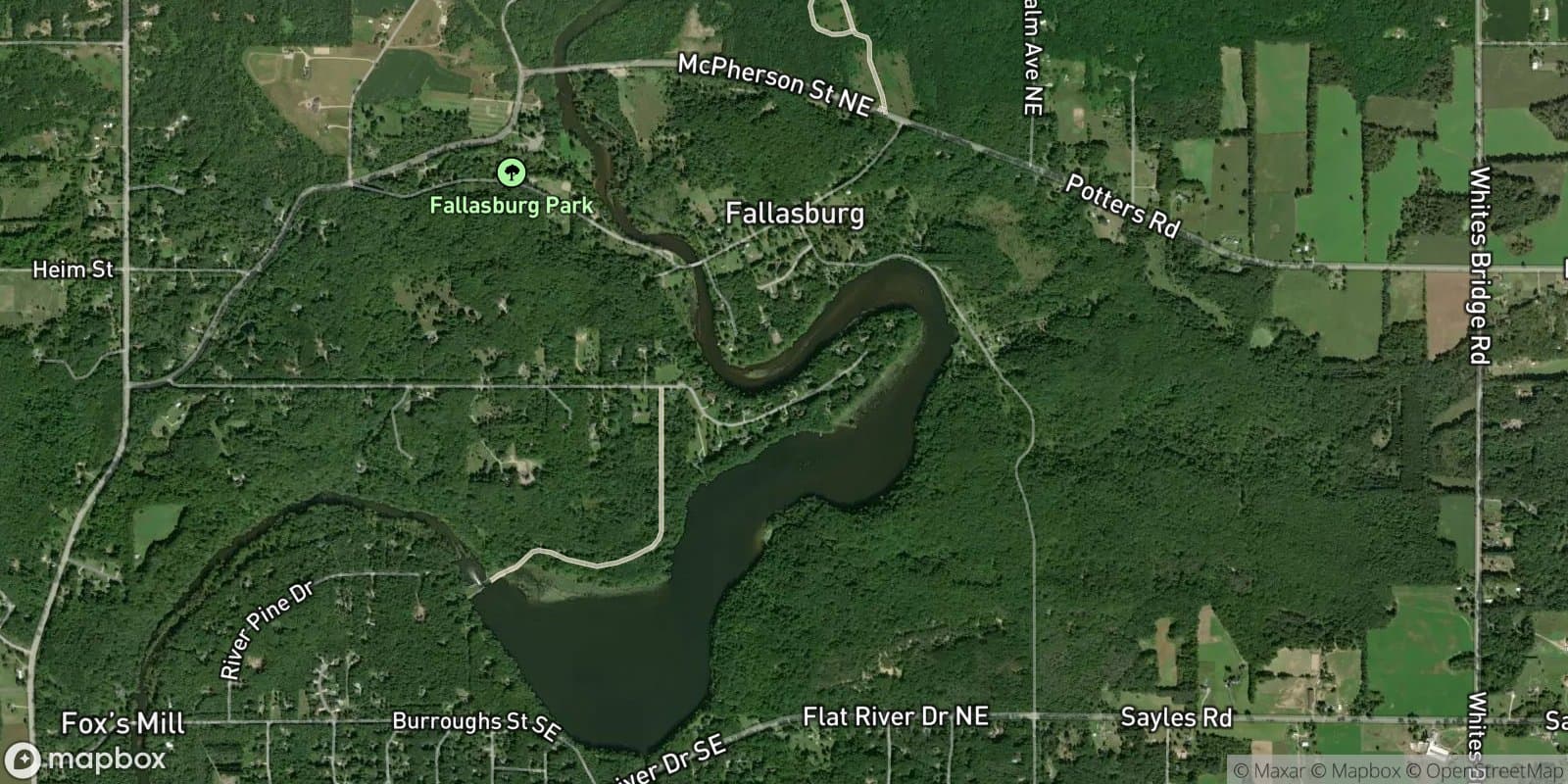 Fallasburg Point — satellite view