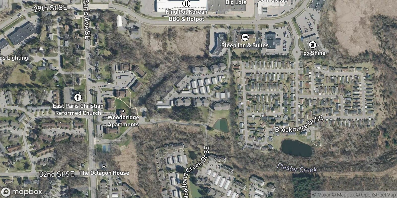 Poplar Creek — satellite view
