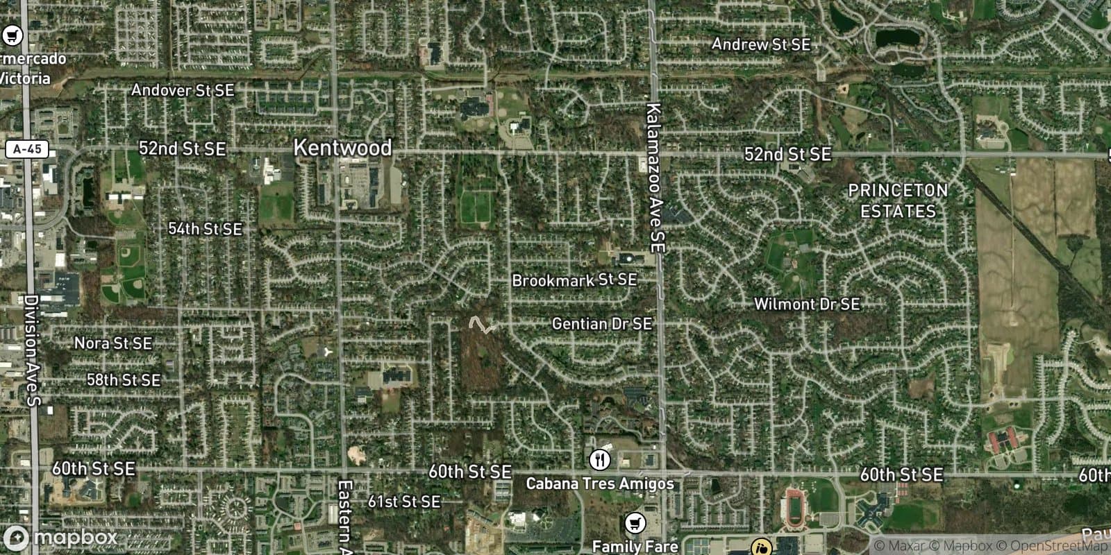 Brookmark Gardens — satellite view