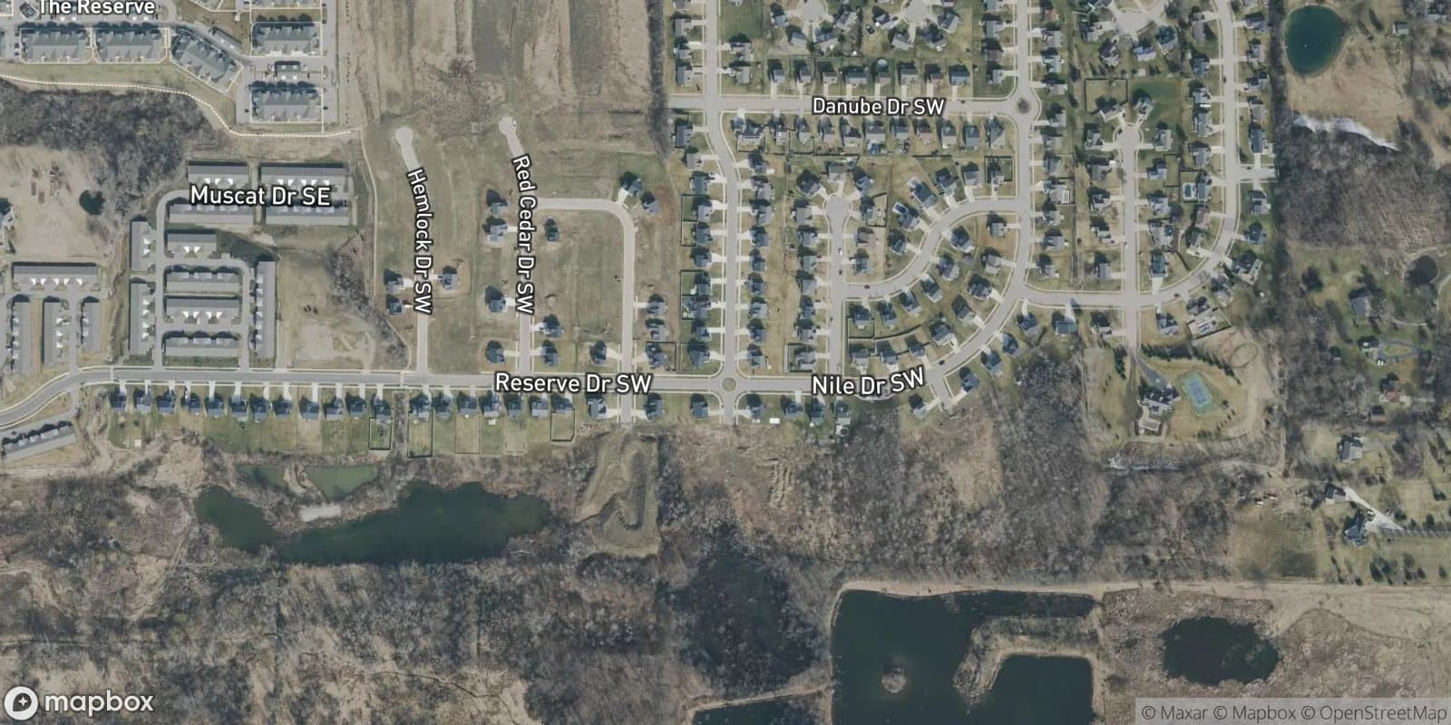 Rivertown Valley IV — satellite view