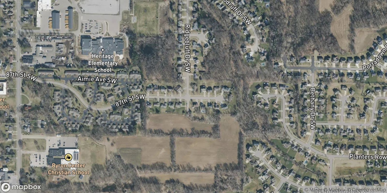 Byron Forest Estates — satellite view