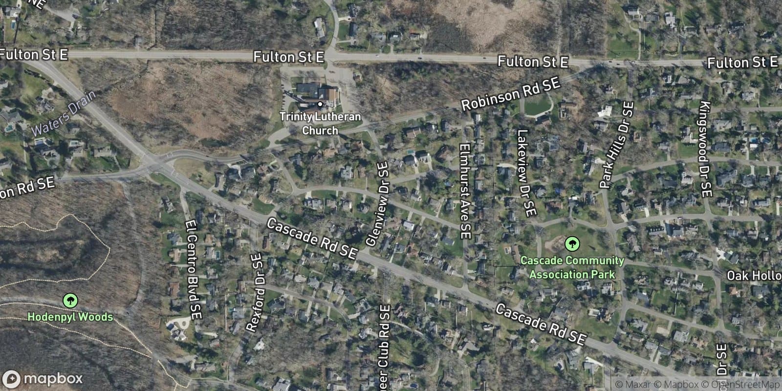 Cascada Point — satellite view